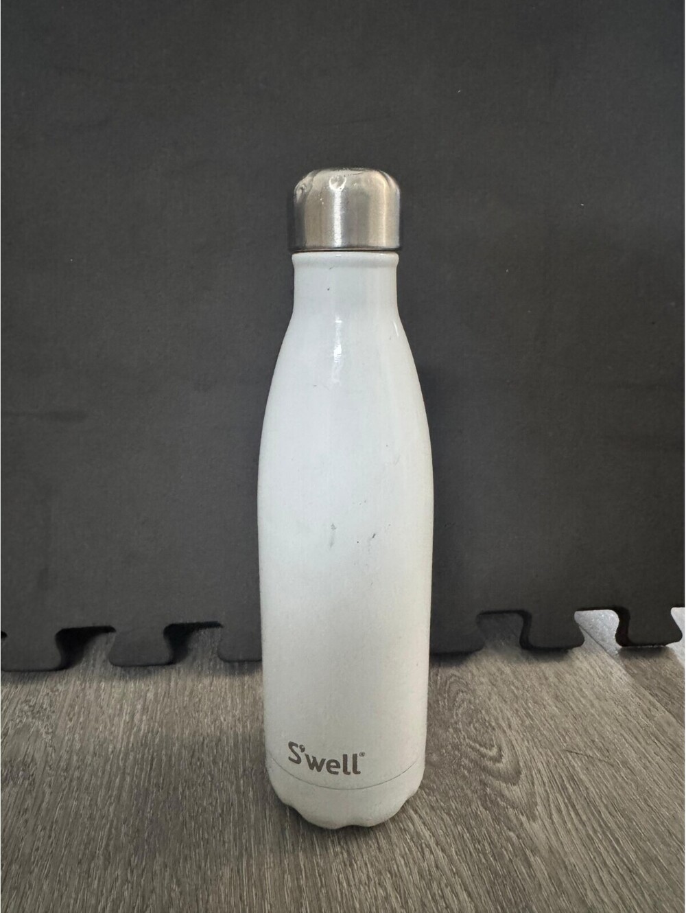 S’well Swell Water Bottle White Stainless Steel 17oz